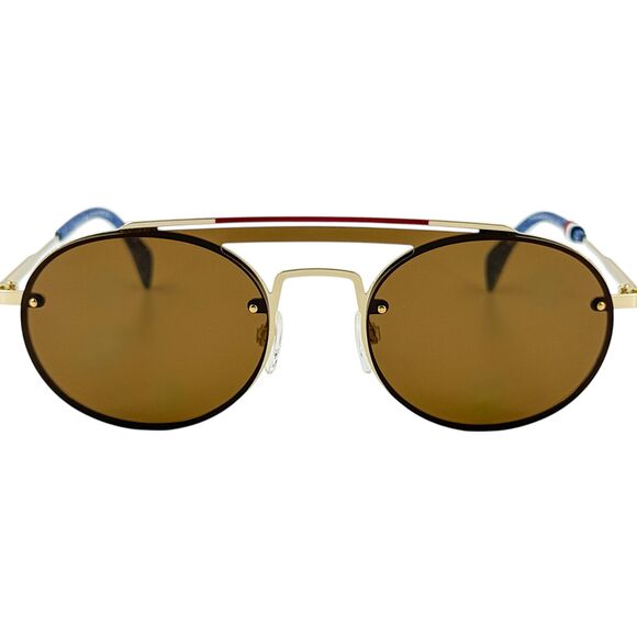 Tommy Hilfiger TH Gigi Hadid 3S Womens Metal Sunglass 0J5G70 Gold 99-01 - Picture 3 of 5